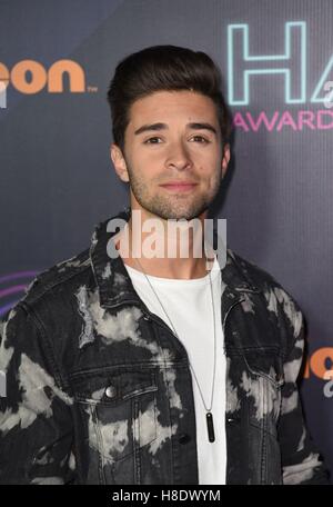 New York, NY, USA. Nov 11, 2016. Jake Miller aux arrivées de HALO Awards 2016 Nickelodeon, Pier 36, New York, NY 11 Novembre, 2016. Credit : Derek Storm/Everett Collection/Alamy Live News Banque D'Images