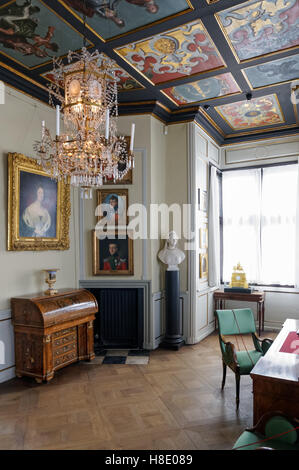 L'intérieur de château de Rosenborg à Copenhague, Danemark Banque D'Images