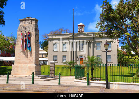 Sénat des Bermudes ou Cabinet Office, partie de la Parlement des Bermudes à Hamilton. Banque D'Images