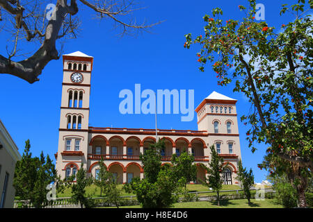 Maison des sessions sur la Colline du Parlement, Hamilton, Bermudes Banque D'Images