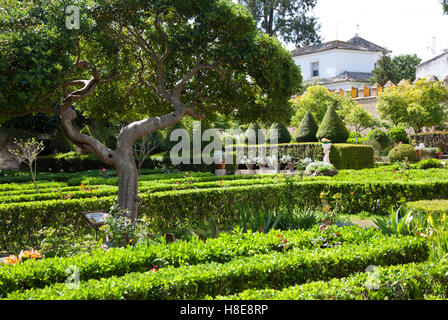 Le printemps dans les jardins de style Renaissance du palais de Los Ribera à Bornos Banque D'Images