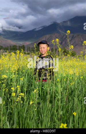 Kirghizistan - images - Voyage d'habitants de l'Asie centrale Banque D'Images