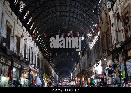 Le célèbre Souk Hamidiyeh à Damas, en Syrie, au Moyen-Orient Banque D'Images