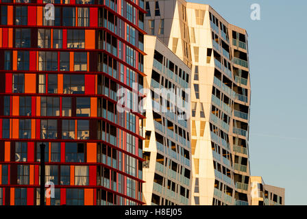 Détail de l'extérieur du bâtiment, Calypso Kruisplein, Rotterdam, Pays-Bas, Europe Banque D'Images