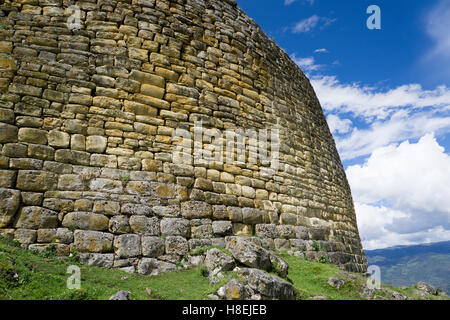 Muisée Kuelap, ruine de ville citadelle, Chachapoyas, Pérou, Amérique du Sud Banque D'Images