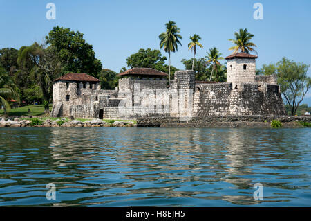 Fort San Felipe de Lara, Rio Dulce, Guatemala, Amérique Centrale Banque D'Images