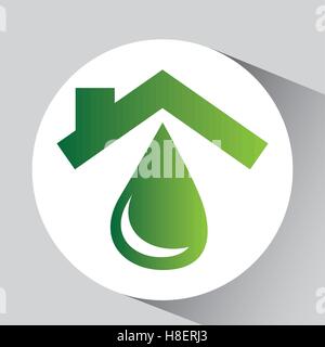 L'icône de l'eau environnement concept graphic vector illustration eps 10 Illustration de Vecteur