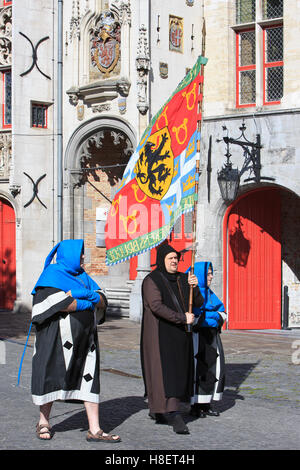La promesse de Bruges (une procession catholique médiévale défilé tenu chaque année depuis 1304) à Bruges, Belgique Banque D'Images