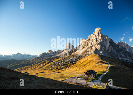 La Gusela, Nuvolau gruppe, Tyrol du sud, montagnes des Dolomites, Passo Giau, Dolomites, Italie Banque D'Images