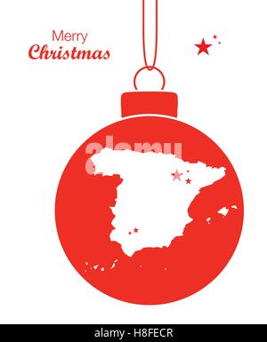 Joyeux Noël Carte Espagne Illustration de Vecteur