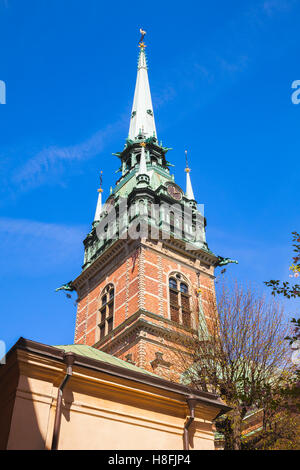 L'Église allemande, appelé aussi appelée Église Saint Domingo Hurtado à Gamla Stan, la vieille ville dans le centre de Stockholm, Suède Banque D'Images