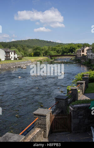 Lakeland Village à l'hôtel Whitewater, Backbarrow, Nr Ulverston, Lake District Banque D'Images