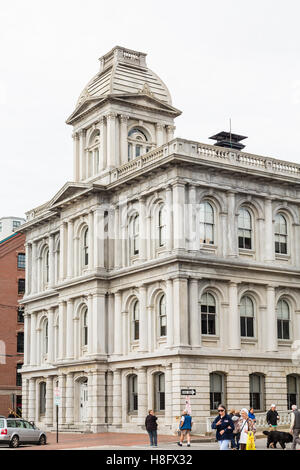 United States Custom House à Portland, Maine Banque D'Images