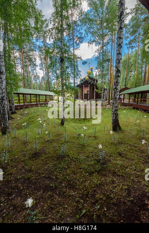 Lieu saint en monastère Ganina Yama (Ekaterinbourg, Russie) Banque D'Images