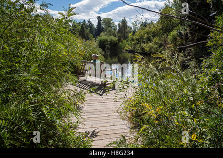 Denver, COLORADO - Denver Botanic Gardens. Banque D'Images