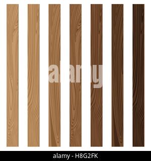 Sol en bois, objet, résumé, panel, vecteur, illustration, texture, design, plancher, mur, isolé, blanc, vintage, vieux, brown Illustration de Vecteur