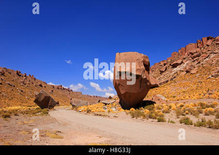 Red Rock coloré, San Antonio de los Cobres, Argentine Banque D'Images