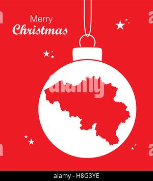 Joyeux Noël Site Belgique Illustration de Vecteur