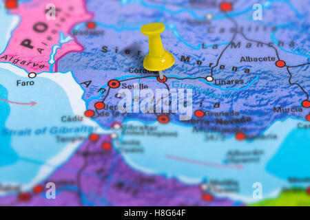 La carte d'Espagne Cordoba Banque D'Images