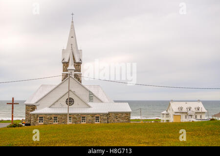 Assomption-de-Notre-Dame Church - Baie-des-Sables, Québec, Canada. Banque D'Images