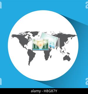 Image globe concept médias sociaux photo illustration vecteur eps 10 Illustration de Vecteur