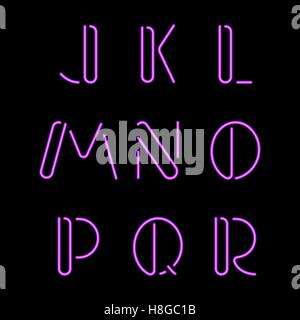 Vector illustration de lettres de néon. Eps 10 Illustration de Vecteur