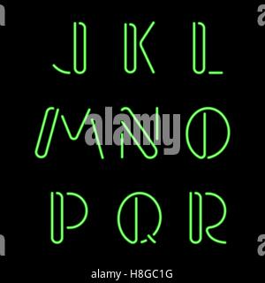 Vector illustration de lettres de néon. Eps 10 Illustration de Vecteur