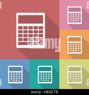 Calculatrice de l'icône Illustration de Vecteur