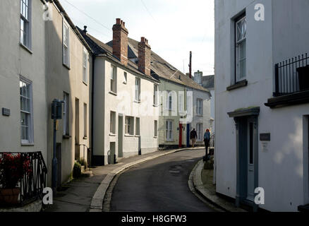 Fowey, petite ville sur la côte sud des Cornouailles Cornwall England UK Banque D'Images