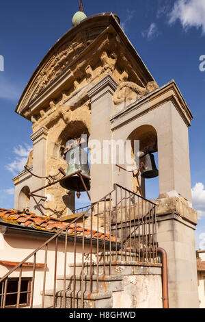 Tour de l'horloge du Palazzo della Fraternita dei Laici, Arezzo. Banque D'Images