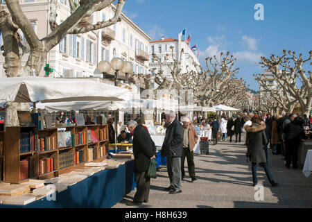 Frankreich, Cote d Azur, Cannes, Antiquitätenmarkt am Hotel Splendide Banque D'Images