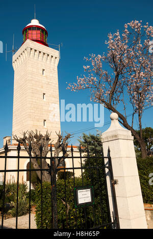 Frankreich, Cote d Azur, Cap d''Antibes, Leuchtturm Banque D'Images