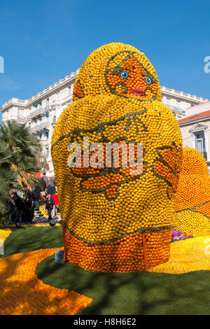 Frankreich, Cote d Azur, Menton, Fête du Citron Banque D'Images