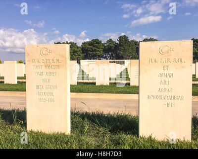 Akbas Martyrs' Cemetery and Memorial (turc). En 1915, la 19e division turque de l'hôpital mobile de yeri sargi turc() était basé ici Banque D'Images