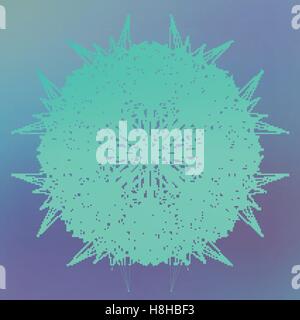 Forme abstraite géométrique avec des lignes et points. Vector illustration Illustration de Vecteur