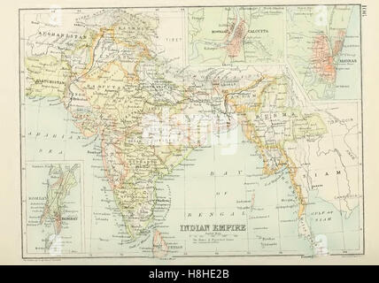 L'atlas graphique et gazetteer of the world 255 échelles varient. Edité par J.G. Barthélémy. 1892 publié par Thomas Nelson & Sons Banque D'Images
