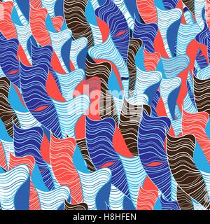 Abstract vector seamless pattern avec éléments fantastiques Illustration de Vecteur