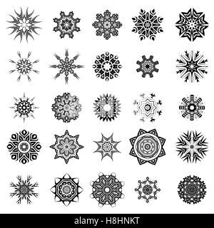 Conception de tatouage rosettes Illustration de Vecteur