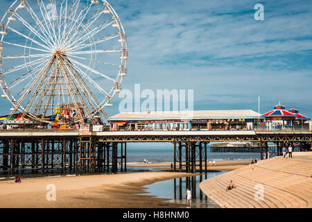 L'ouate dans l'eau Blackpool Lancashire Raymond Boswell Banque D'Images