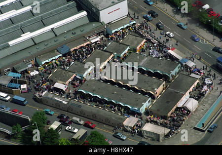 Vue aérienne de Wolverhampton marché plein air 9/9/92 Banque D'Images