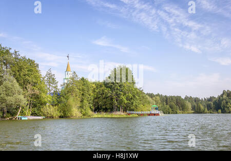 Raif Lake (également Sumy, monastère) dans la Volga-Kama réserver. Kazan, Tatarstan, Russie Banque D'Images