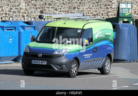 Fiat Doblo Van avec SSE Société livrée, UK Banque D'Images
