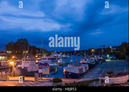 La ville de Tobermory est une petite collectivité située à la pointe nord de la péninsule Bruce, en Ontario, au Canada Banque D'Images