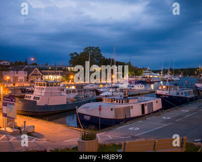 La ville de Tobermory est une petite collectivité située à la pointe nord de la péninsule Bruce, en Ontario, au Canada Banque D'Images