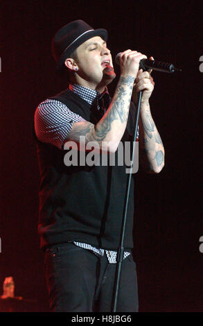 Joel Madden (Good Charlotte) se produiront au Q102 Jingle Ball à le Tweeter Center à Camden, New Jersey le 16 décembre 2007. © David Atlas / MediaPunch Ltd. Banque D'Images