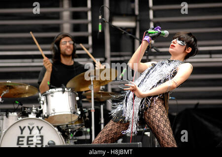 Jacques Brel (Karen O. photo) live au Virgin Festival à Baltimore, Maryland, le 5 août 2007. © David / MediaPunch Atlas Banque D'Images