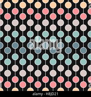 Motif de cercles de couleur transparente. Des guirlandes de Noël Illustration de Vecteur
