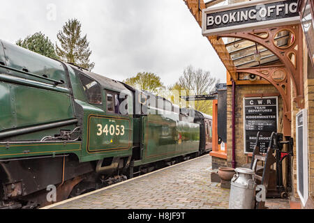 Arley gare sur la Severn Valley Railway, Worcestershire, Angleterre, RU Banque D'Images