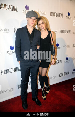 Grant Harvey, Lauren Rae Levy assiste à LA Confidential Magazine, Ricco Vodka Ultra Premium et projet Harmony honneur Mary J. Blige post GRAMMY party à Los Angeles, Californie. Banque D'Images