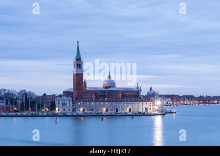 La basilique de San Giorgio Maggiore à Venise, Italie. Une église bénédictine sur l'île du même nom, la Basilique de San Giorgio Maggio Banque D'Images